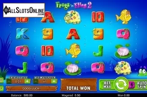 Reel Screen. Frogs 'n Flies 2 from TOP TREND GAMING