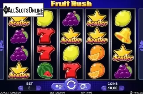 Reel screen. Fruit Rush (7mojos) from 7mojos