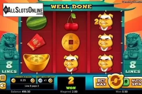 Win Screen. Golden Pig (Swintt) from Swintt