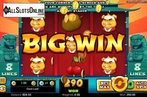 Win Screen. Golden Pig (Swintt) from Swintt