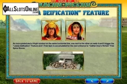 Screen5. Gold of Machu Picchu from Microgaming