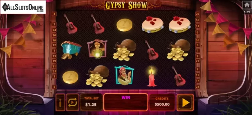 Reel Screen. Gypsy Show from MultiSlot