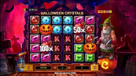 Halloween Crystals slot screenshot 1