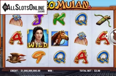 Reel Screen. Hero Mulan from Slot Factory