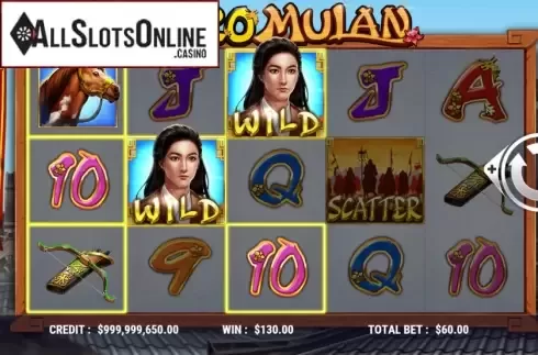 Win Screen 3. Hero Mulan from Slot Factory