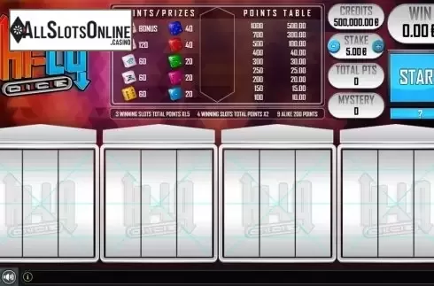 Reel Screen. HiLo Dice from GAMING1