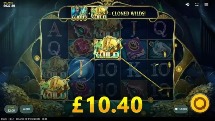 Hoard Of Poseidon slot screenshot 2