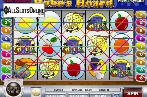 Screen3. Hobo's Hoard from Rival Gaming