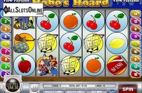 Screen6. Hobo's Hoard from Rival Gaming