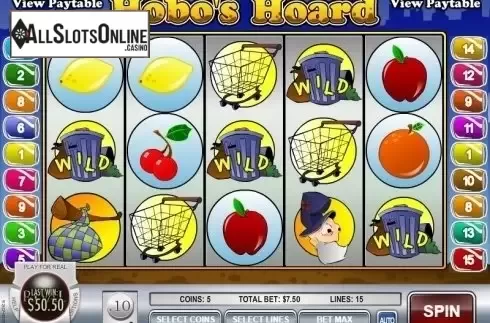 Screen5. Hobo's Hoard from Rival Gaming