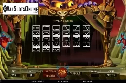 Paylines. Inferno (Gamshy) from Gamshy