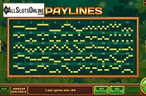 PayLines screen