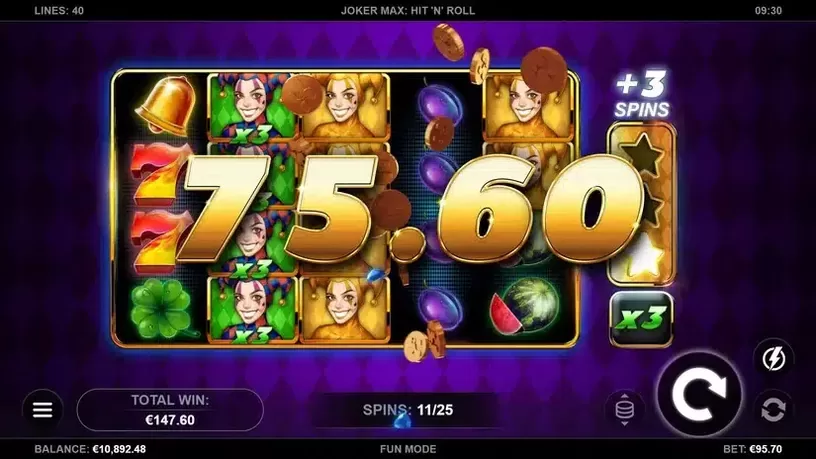 Joker Max: Hit 'n' Roll slot screenshot 7