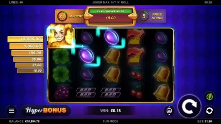 Joker Max: Hit 'n' Roll slot screenshot 2