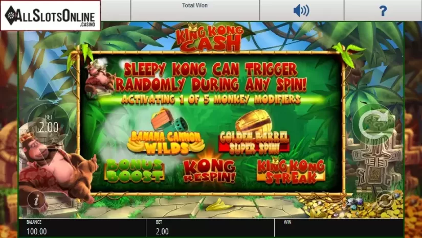 Screen 1. King Kong Cash from Blueprint