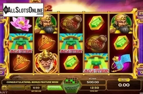 Scatter win screen. King Of Monkeys 2 from GameArt