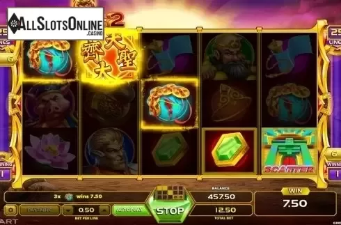 Wild win screen. King Of Monkeys 2 from GameArt