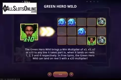 Green Hero wild screen