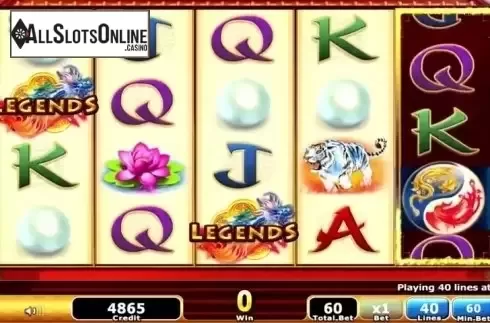 Screen 4. Legends of Fire and Water from IGT