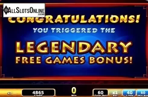 Screen 6. Legends of Fire and Water from IGT