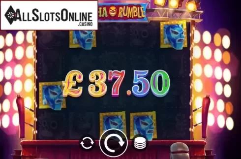 Win Screen 2. Lucha Rumble Jackpot from Eyecon