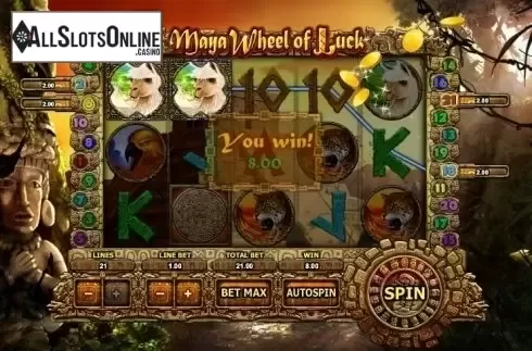 Win Screen . Maya Wheel of Luck from GamesOS