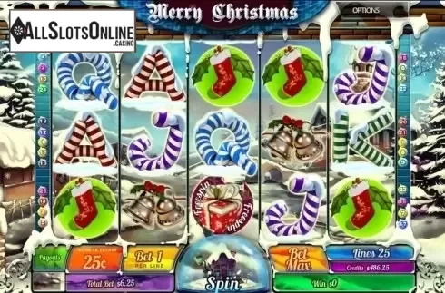 Reel screen. Merry Christmas (MultiSlot) from MultiSlot