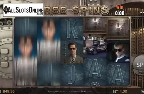 Free Spins Screen. Monte Carlo Heist from Genii