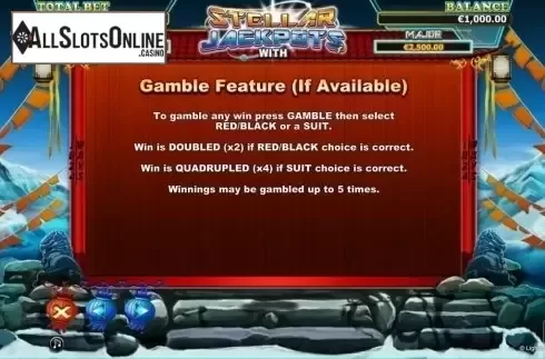 Paytable 5. More Monkeys - Stellar Jackpot from Lightning Box