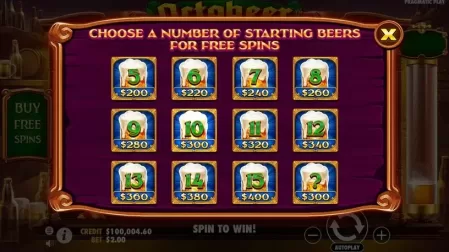 Octobeer Fortunes slot screenshot 3