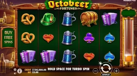 Octobeer Fortunes slot screenshot 1