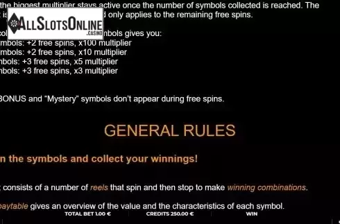Game Rules screen 2