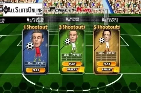 Start Screen. Penalty King from Vela Gaming