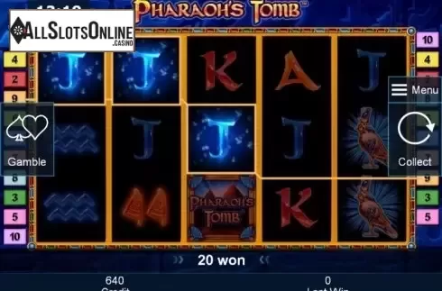 Win. Pharaoh´s Tomb (Green Tube) from Greentube