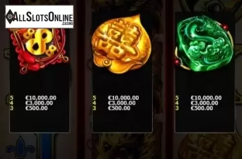 Paytable 4. Prosperity Dragon from Ainsworth
