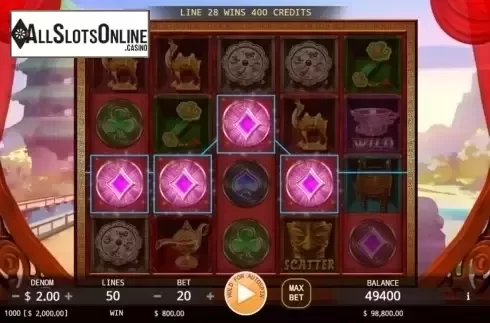 Win Screen. Rarities from KA Gaming
