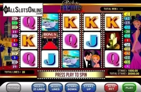 Screen2. Rich and Famous from Ash Gaming