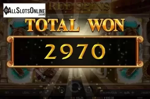 Win Free Spins screen