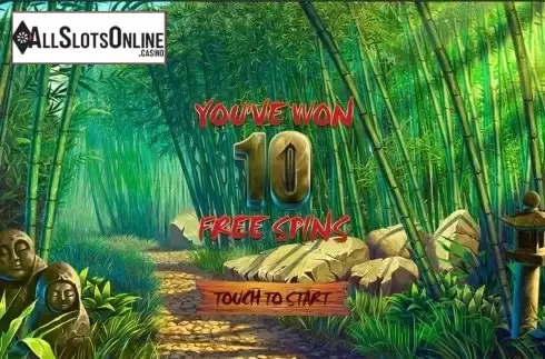 Free spins screen. SHINOBI from PlayStar