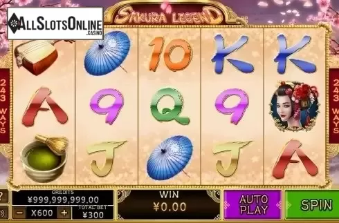 Reel Screen. Sakura Legend from CQ9Gaming