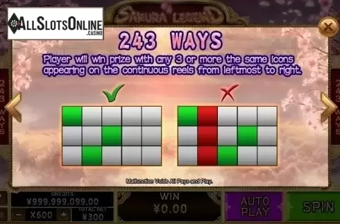 Lines. Sakura Legend from CQ9Gaming