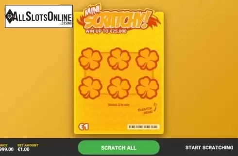 Game Screen 1. Scratchy Mini from Hacksaw Gaming