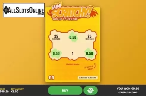 Game Screen 3. Scratchy Mini from Hacksaw Gaming
