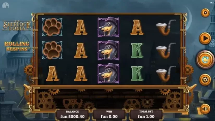 Sherlock Bones slot screenshot 1