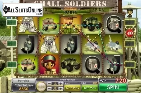 Win Screen . Small Soldiers from Genii