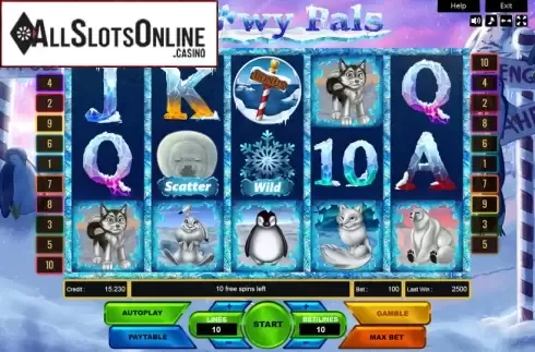 Reel Screen. Snowy Pals from Platin Gaming