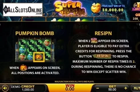 Paytable . Super Boom (PlayStar) from PlayStar