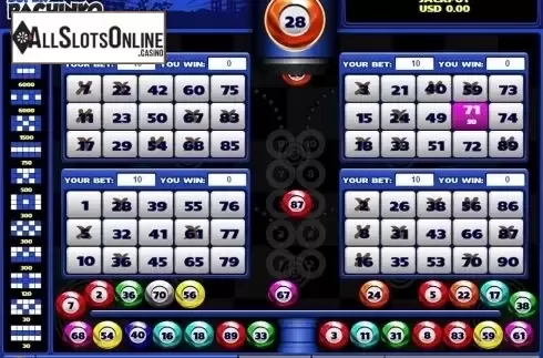 Game workflow screen. Super Pachinko from Salsa Technology