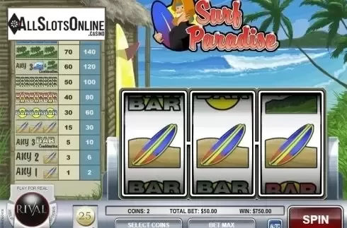 Win Screen 2. Surf Paradise from Rival Gaming