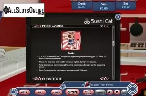 Free Games. Sushi Cat from Eyecon